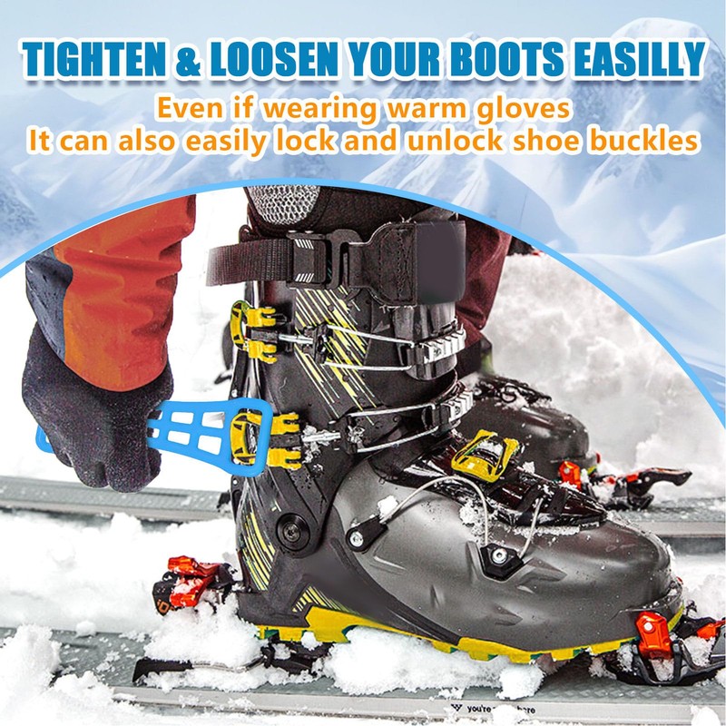 2pcs Ski Boot Buckle Lever Tool & Ski Boots Carrier