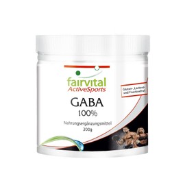 Fairvital Gaba Powder - 100% Pure Gamma Aminobutyric Acid - Vegan - 300g Powder