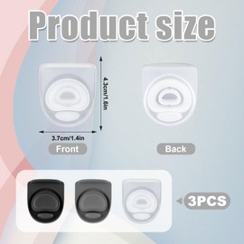 3pcs Replacement Stopper Compatible with Owala FreeSip 24oz 32oz 40oz, BPA-Free Silicone Water Bottle Lid Gaskets Replacement for 16/24/32/40oz Bottle Mouth Cap Stopper Seal Parts Accessories(Color 2)