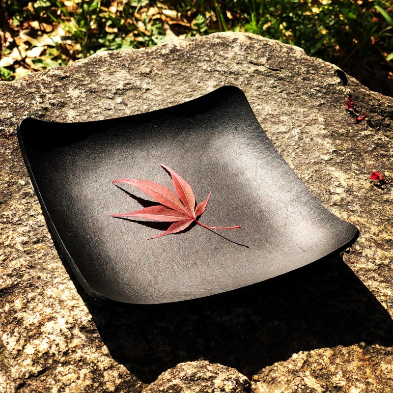 atelierCODEL Leather Tray, Trinket Box, Artistic Curve Artisan Shapes from