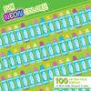 Crayola Shaped Neon Antibacterial Bandages for Kids, 100 CT -