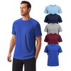 PINSPARK 5 Pack Gym Workout Shirts Men Moisture Wicking T