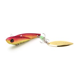 Jackson Spin Tail Jig, Iron Plate Blade, 2.2 inches (56 mm), 0.1 oz (28 g), Akakin SGR Lure