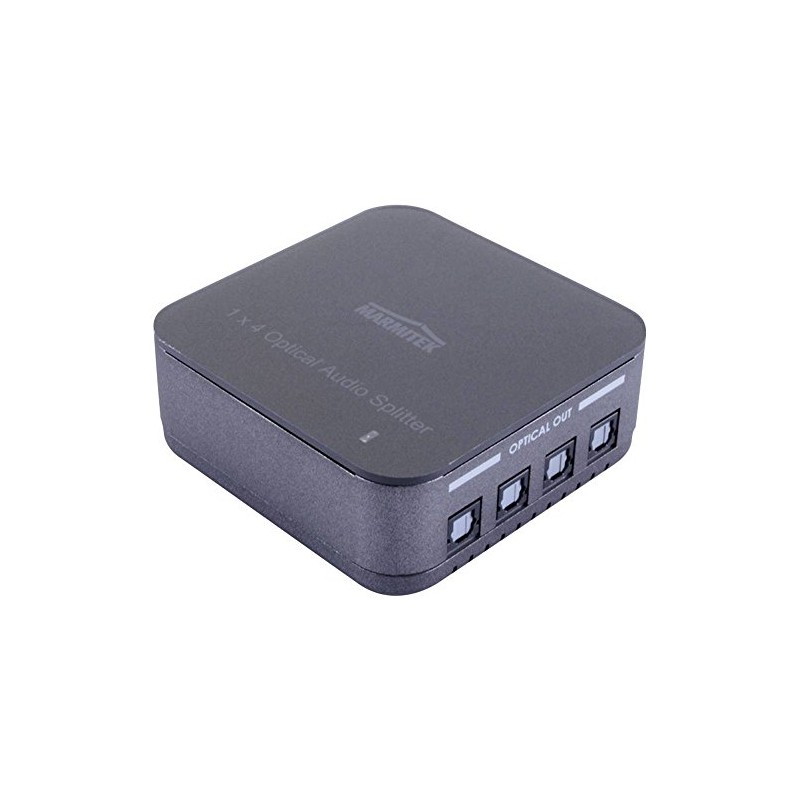 Marmitek 08205 Toslink Audio Splitter with Remote Control, 1 input