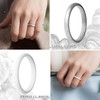 ThunderFit Women's Thin and Stackable Silicone Wedding Bands, Promise Rings