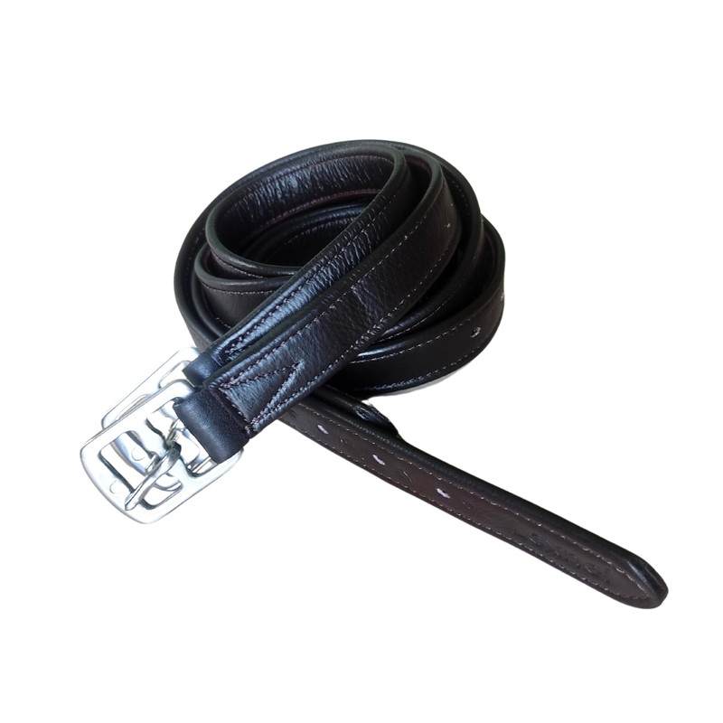 LEXNEL Non-Stretch Soft Stirrup Leather with Stainless Steel Hardware 1