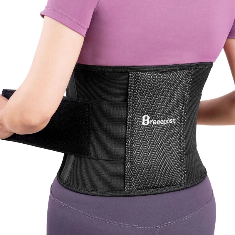 Bracepost back brace for lower back pain waist 26" to