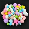 Felt Balls Colourful Mini Pompoms for Crafts for Easter Colourful