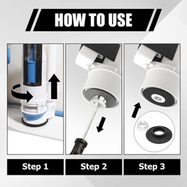 Flush Valve Seal Compatible with Ideal Standard Toilet Cistern, Ancable Replacement Flush Valve Seal & Clip for Ideal Standard Armitage Shanks Flush Valves SV01967 White