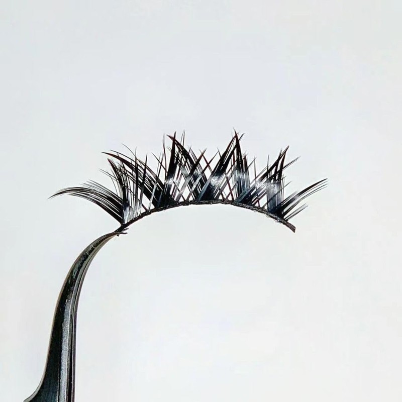 5 Pairs Wet Eyelashes False Eyelashes Japanese Thick Anime False