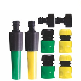 LORD C Hose Connectors For Outdoor Tap Hosepipe Connect FittingsStarter Kit Accessory Adaptor For Outdoor Threaded Taps Plastic Set Of 4 Garden Connector Nozzle Hozelock Tool