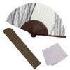 Osaka Choseido Folding Fan, Men's, Stylish, Business, Fan Bag, Handkerchief