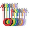 Cleqee Crocodile Clips Test Cable Two Ends Crocodile Cable, Pack