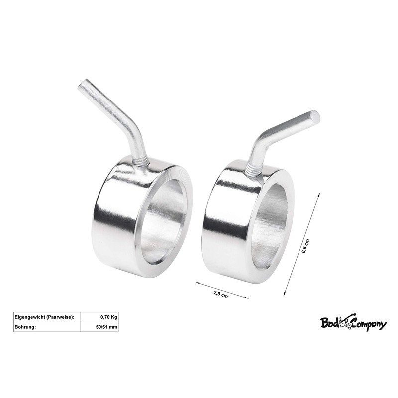 Professional Olympic Clasps Chrome - Olympic Setting Rings 50/51mm (Pair)