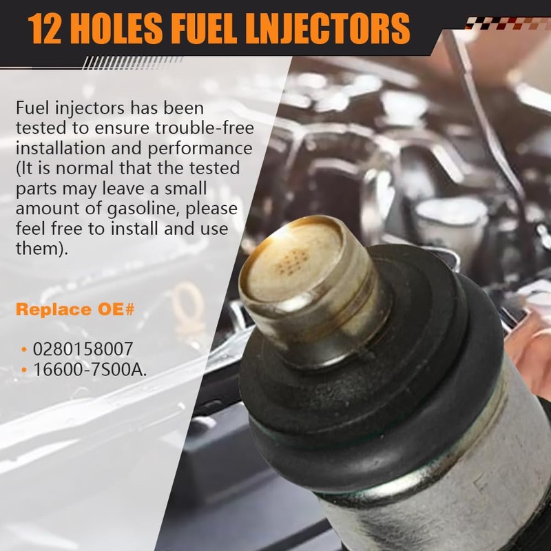 6 Pcs Fuel Injectors Set FIT Nissan Frontier Xterra Pathfinder