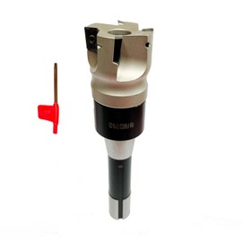 iCarbide Indexable Tool Set, 2" Face Mill, R8 Shank, 4 Carbide Inserts