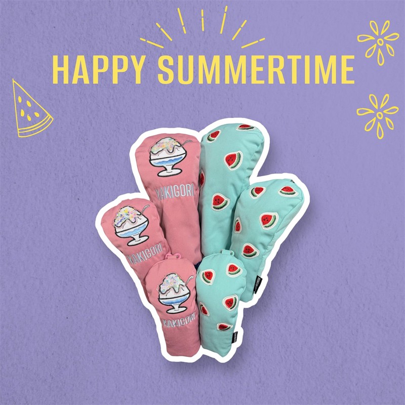 RIKI & ROI Golf Headcover Summer Festival (Watermelon UT Cover
