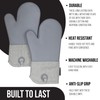 Frigidaire Layla Cotton and Silicone Oven Mitts, Heat Resistant, Anti-Slip,