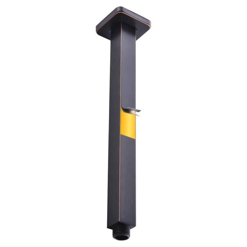 Brass Shower Arm with Flange, ENGA Oil Rubbed Bronze 12