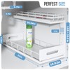 Biboraya Under Sink Organizer Upgrade To Professional Rails,2-Tier Dual Pull