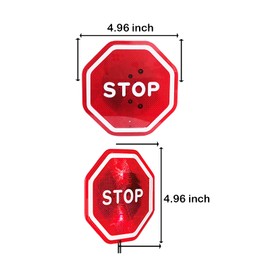 TUMAX Parking Garage Flashing Stop Sign - Stop Sign for Garage Parking, Adjustable Height Parking Assist, LED Garage Car Stop Indicator, 1-Pack