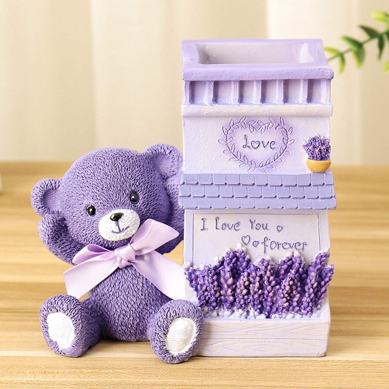 Queen-b Pen Stand, Pen Stand, Bear, Cute, Stylish, Tabletop, Storage