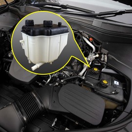 CEYHTLY 670031651 Coolant Reservoir Tank with Cap Compatible with 2014-2018 Maserati Ghibli V6 3.0L, 2017-2019 Levante V6 3.0L / V8 3.8L, 2013-2018 Quattroporte V6 3.0L / V8 3.8L 4.7L