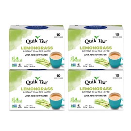 QuikTea Tea Latte Lemongrass Chai, 10 Count (Pack of 4)
