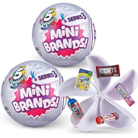 Mini Brand Five Surprise Miniature Collection Mystery Capsule Series 3 Double Pack / MINI BRANDS 2022 ZURU 5 SURPRISE MINIATURE COLLECTION MYSTERY CAPSULE SERIES 3 DOUBLE PACK Mini Brand Capsule Set of 2