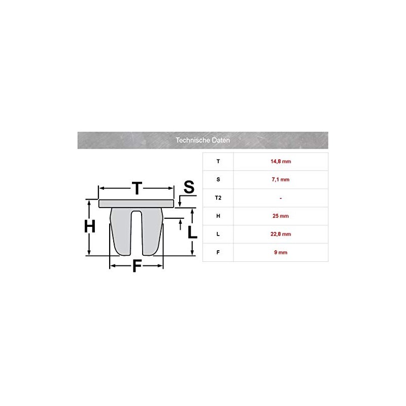 15 x boot trim mounting brackets, 1J6867276