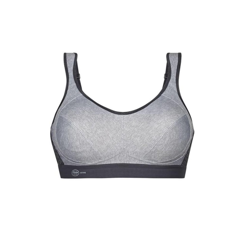 Anita Active Extreme Control Reggiseno Sportivo, Grigio (Heather Grey 254),