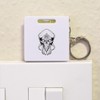 'Alien Skull' Keyring Tape Measure/Spirit Level Tool (KM00035381)