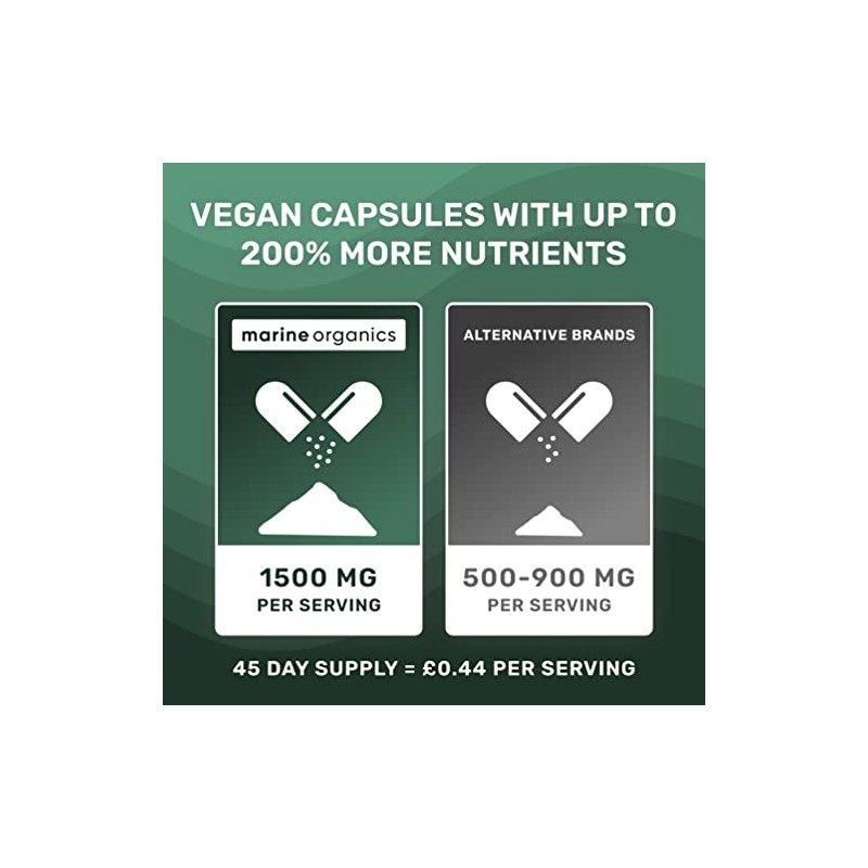 MarineOrganics Organic Sea Moss Capsules - 90 Irish Sea Moss