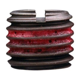 E-Z Lok Externally Threaded Insert, C12L14 Carbon Steel, 5/16"-18 Internal Threads, 9/16"-12 External Threads, 0.515" Length, Made in US (Pack of 10)