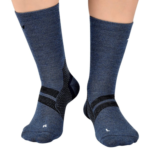 ZaTech Merino Plantar Fasciitis Socks Lightweight Micro Crew Compression Socks,