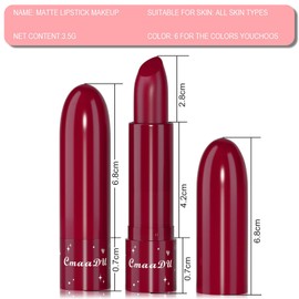 EnMart 6 Pcs Moisturizing Lip Balm for Dry Chapped Lips, Nourishing Lipstick, Color Changing, Long-Lasting, Natural Lips Care Anti-chapped Lip Balm Lip Mask for Girls Daily Skin Care, All Skin Types