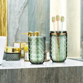 Didiseaon Travel Toothbrush Case with Cover, Portable Toothbrush Holder Cup Storage Container for Bathroom Trip School