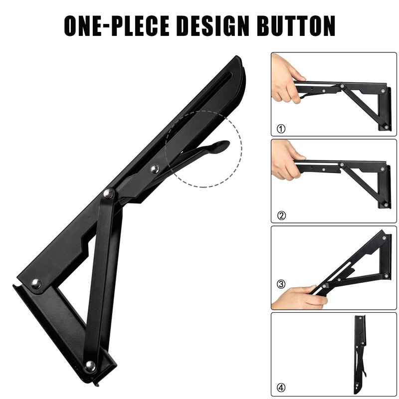 Barley Ears Shelf Bracket 2Pcs 12in Folding Shelve Brackets Heavy