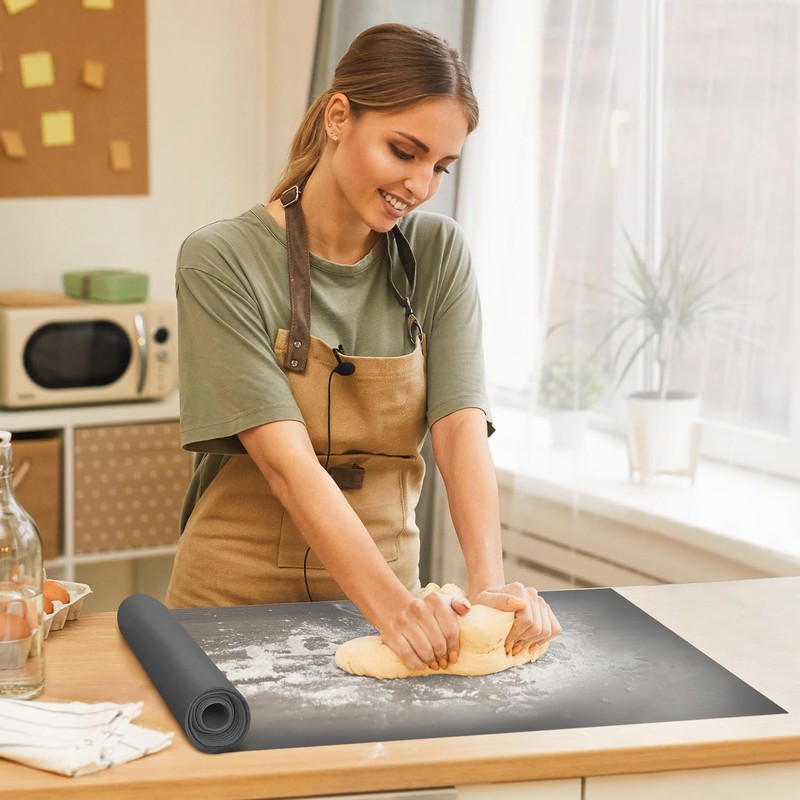 Baking Mat Roll Pan Liner-12IN X 10FT-Gray