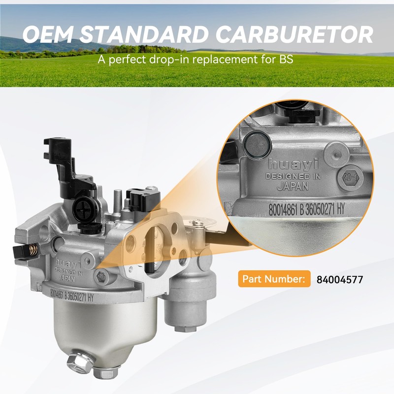 Huayi Carburetor for Briggs and Stratton CR950&XR950 208cc 9.5GT Engines