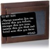 Jstud To My Son wallet Insert Cards Inspirational Graduation Birthday