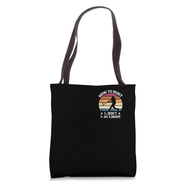 How to Bunt Baseball Lover Minimalist Tote Bag
