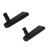 1 Pair Bike Rearview Mirror Plastic Handle Foldable 360 Degree