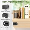 Anobeyi Door Hasp Latch, 90 Degree Padlock Hasp Lock, 304
