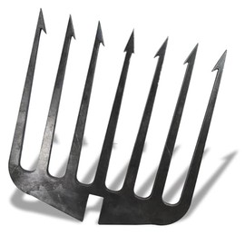 Ice Fishing Spear- Spearing Prong Harpoon Gaffs Barbed Diving Spears Gig- Made in The USA (3/16")