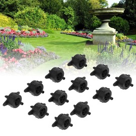 Yuecoom Drip Irrigation Emitter, Pack of 100 4L Pressure Balancing Drip Emitters Removable Irrigation Drip Nozzle for 4/7 Hose, Irrigation Dripper Sprinkler Irrigation Tool