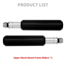HDBUBALUS 6" Upper Shock Mount Frame Sliders For Harley Sportster 883 1200 48 72 2004-2022