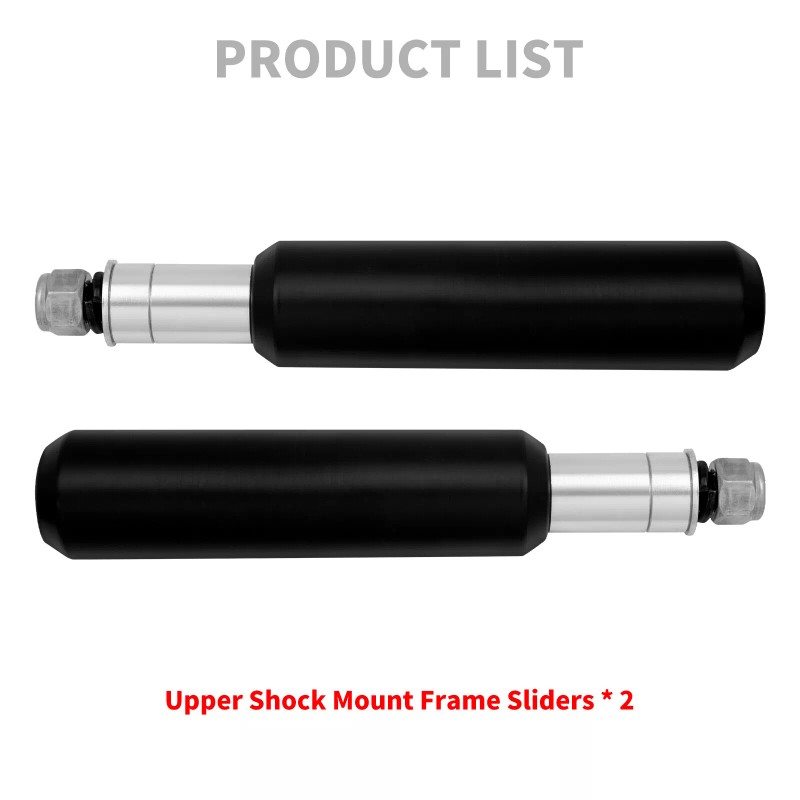 HDBUBALUS 6" Upper Shock Mount Frame Sliders For Harley Sportster