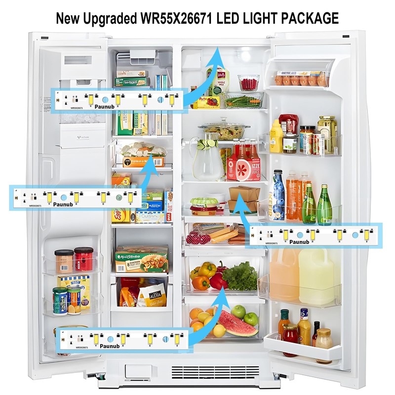 New Upgraded WR55X26671 Led Light Board for GE Freezer Refrigerators
