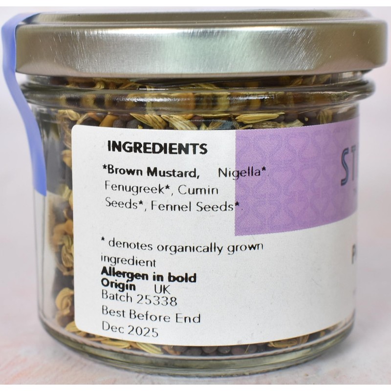 Steenbergs Organic Panch Phora Spice Blend Standard 60g